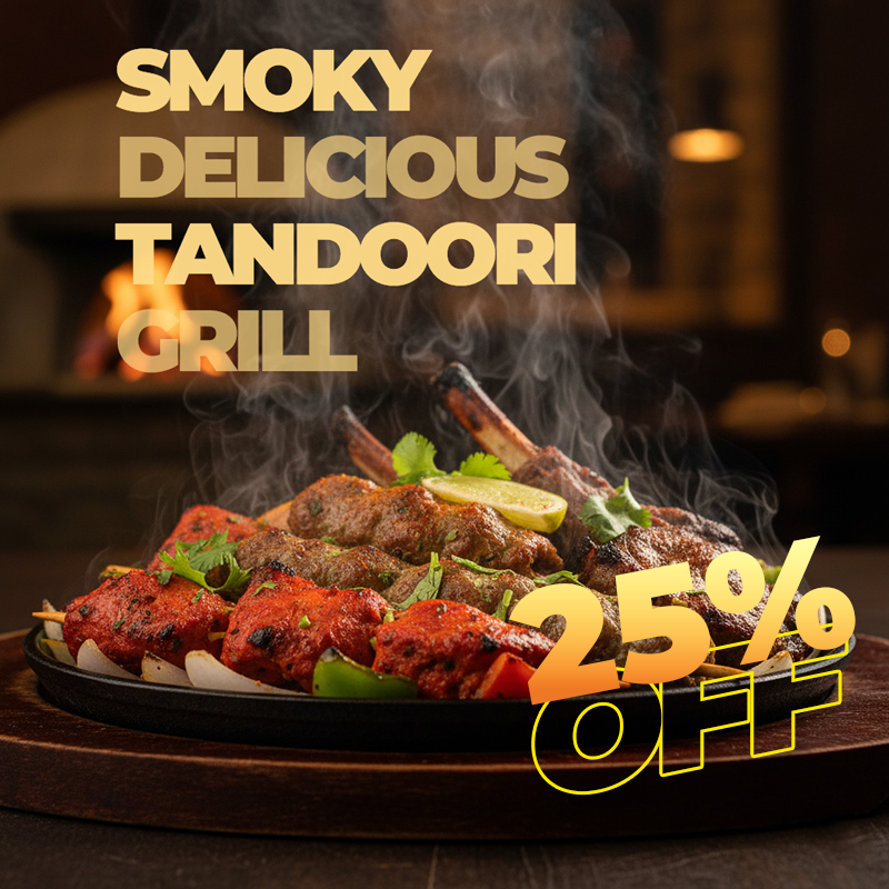 Tandoori dish special offer for The Shalimar takeaway in Rugeley